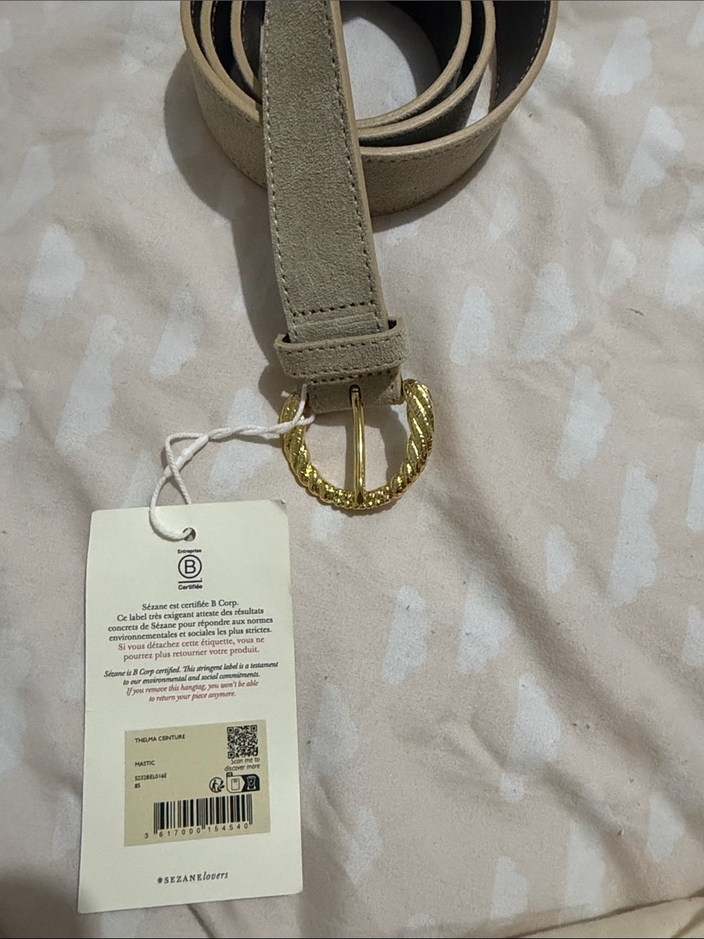 Thelma ceinture Mastic